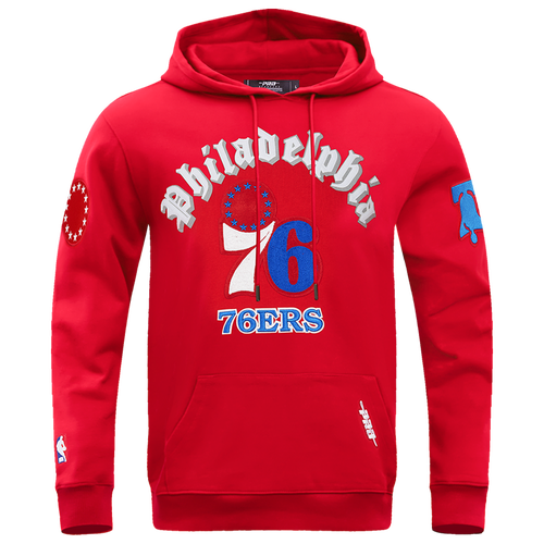  - Pro Standard 76ERS OLD ENGLISH FLC PO HOODIE - Red