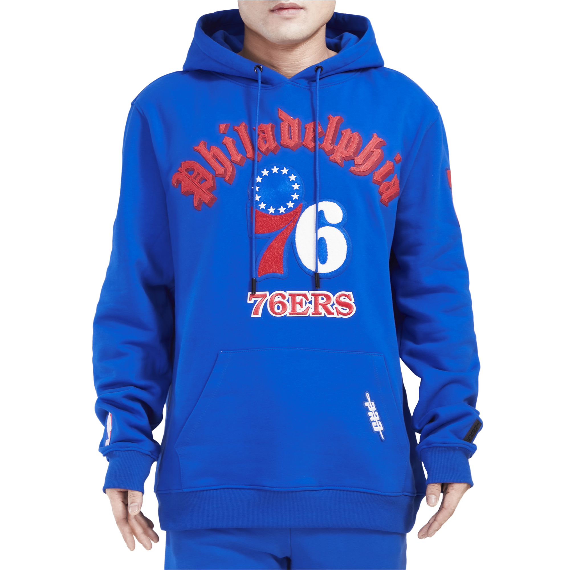Pro Standard 76ERS OLD ENGLISH FLC PO HOODIE - Men's | Foot Locker