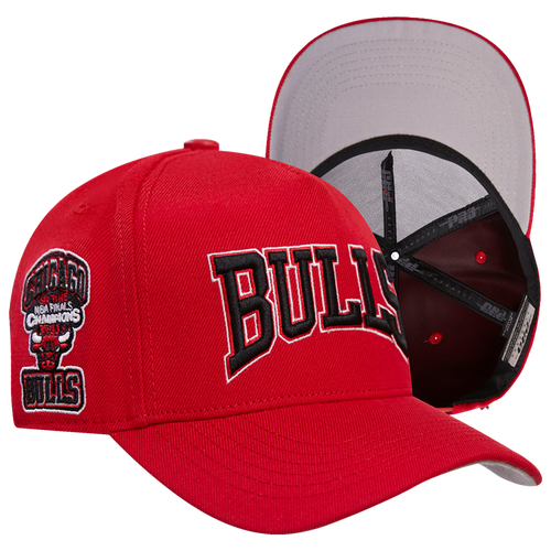 MENS - Pro Standard Bulls Crest Emblem Flatbrim Snapback - Red