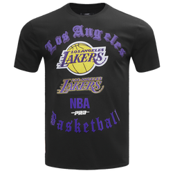 Men's - Pro Standard LAKERS OLD ENGLISH SJ TEE - Black
