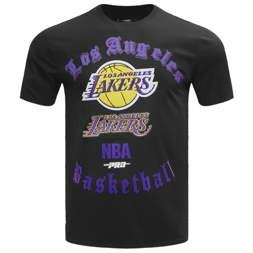  - Pro Standard LAKERS OLD ENGLISH SJ TEE - Black