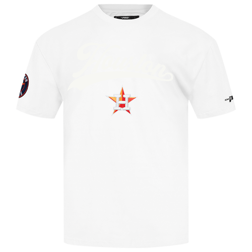 MENS - Pro Standard Astros Living Large CJ Drop Shoulder T-Shirt - Black/White Orange