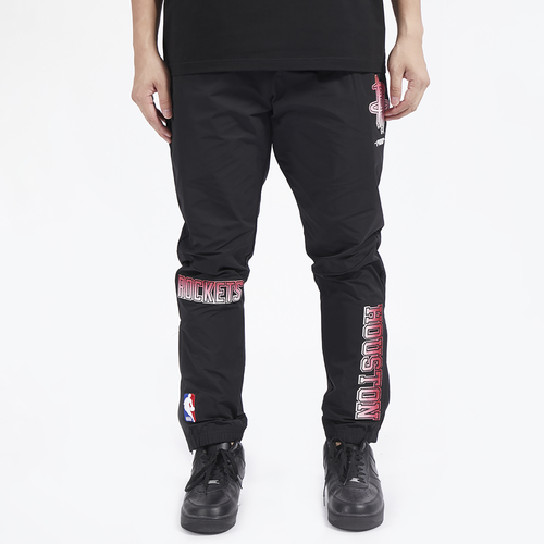 

Pro Standard Mens Pro Standard Rockets OS Letters Woven Pants - Mens Black/Black Size M