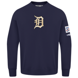Men's - Pro Standard Tigers Champs Drop Shoulder Crew - Navy/Multi