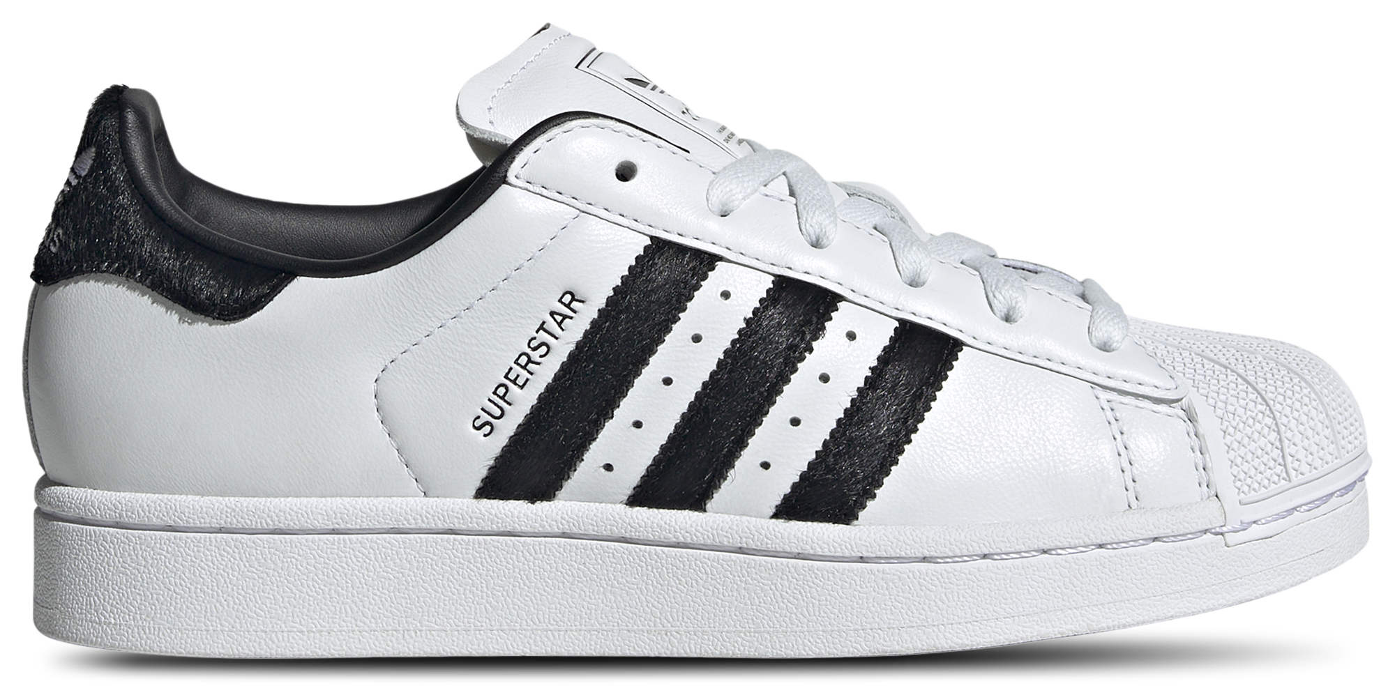 adidas Women's Superstar II Shoes, Size 7, White/Black/White