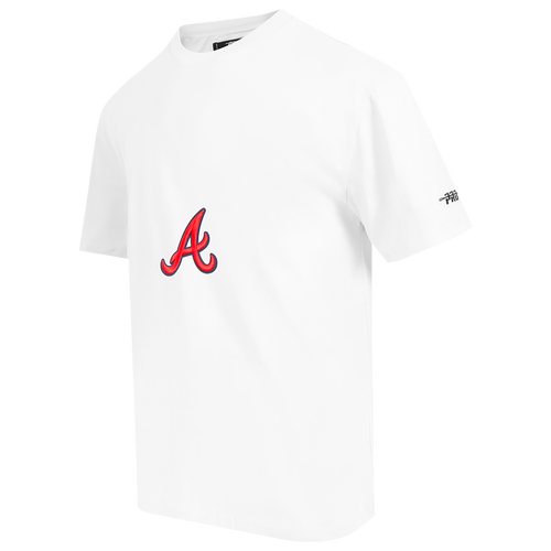  - Pro Standard Braves Living Large CJ Drop Shoulder T-Shirt - Red/White