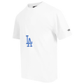 Pro Standard Dodgers Living Large CJ Drop Shoulder T-Shirt - Pro Standard Red/Black White