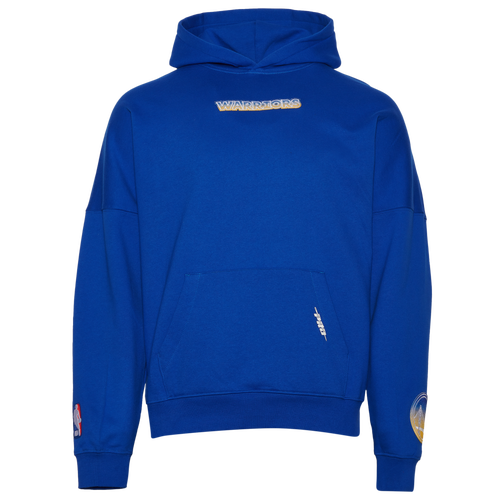 MENS - Pro Standard Warriors OS Letters Fleece P/O Hoodie - Blue