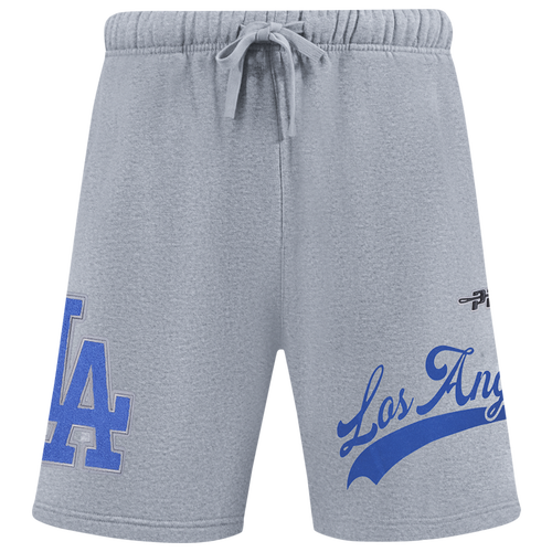 MENS - Pro Standard Dodgers Living Large Fleece Shorts - Blue/Gray