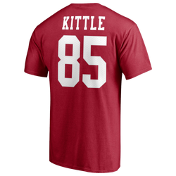 Men's - Fanatics 49ers Icon Name & Number T-Shirt - Red