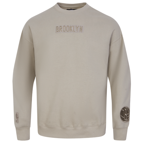 Pro Standard BROOKLYN NETS SWEATSHIRT - Pro Standard Taupe