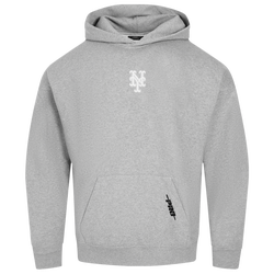 Men's - Pro Standard Mets Classic DS PO Hoodie - Grey/White