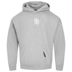 Men's - Pro Standard Padres Classic DS PO Hoodie - White/Grey
