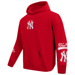 Men's - Pro Standard Yankees Living Large Drop Shoulder PO Hoodie - 