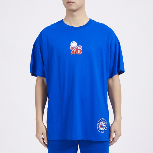 

Pro Standard Mens Pro Standard 76ers OS Letters CJ DS T-Shirt - Mens Blue/Blue Size XL