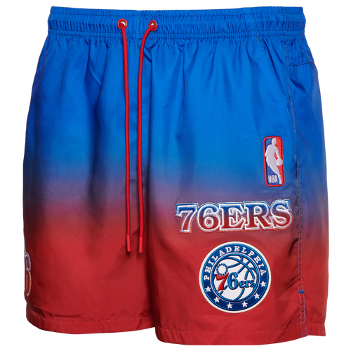 MENS - Pro Standard 76ers OS Letters Ombre Woven Shorts - Blue
