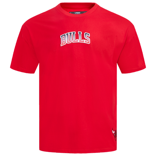 

Pro Standard Mens Pro Standard Bulls OS Letters CJ DS T-Shirt - Mens Red/Red Size L