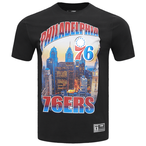 Shop Pro Standard Mens  76ers Graphic Gradient Sj T-shirt In Black/black