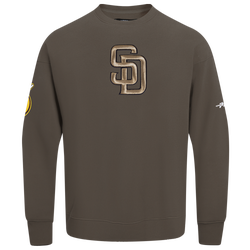 Men's - Pro Standard Padres Champs Drop Shoulder Crew - Multi/Brown