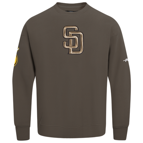 Pro Standard Mens  Padres Champs Drop Shoulder Crew In Brown