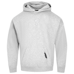 Men's - Pro Standard Phillies Classic DS PO Hoodie - White/Grey