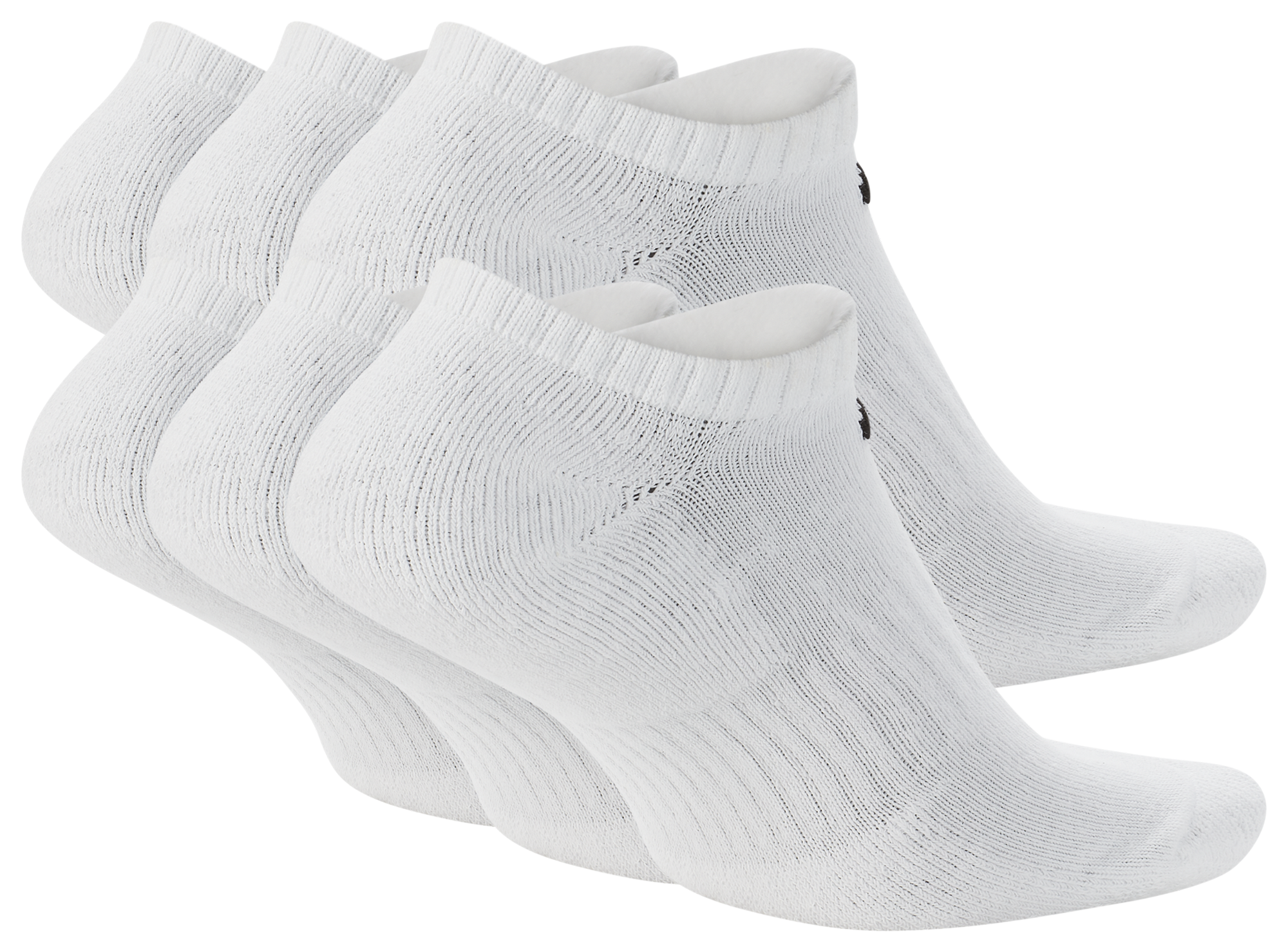 Nike 6 Pack Everyday No Show Socks  - Men's