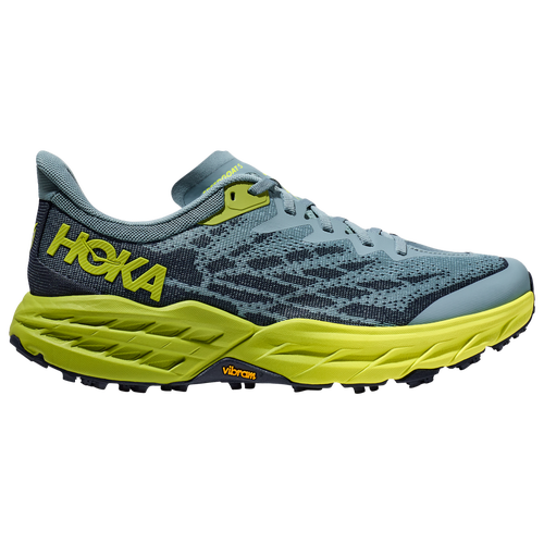 

HOKA Mens HOKA Speedgoat 5 - Mens Running Shoes Dark Citron/Stone Blue Size 10.0