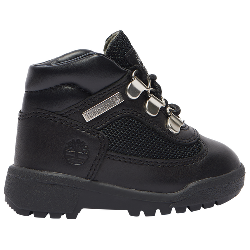 Shop Timberland Boys   Field Boots In Black