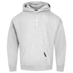 Men's - Pro Standard Rangers Classic DS PO Hoodie - Grey/White