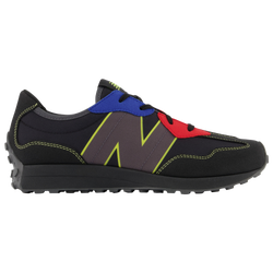 Boys' Grade School - New Balance 327 - Black/Yellow/Blue