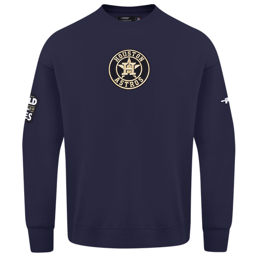 MENS - Pro Standard Astros Champs Drop Shoulder Crew - Navy/Multi