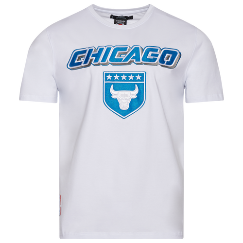 

Pro Standard Mens Pro Standard Bulls Military SJ T-Shirt - Mens White/Blue Size XL