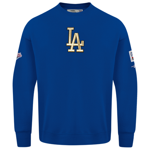  - Pro Standard Dodgers Champs Drop Shoulder Crew - Blue/Multi
