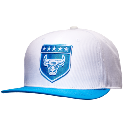 

Pro Standard Mens Pro Standard Bulls Military Pinch Front Snapback Hat - Mens White/Blue Size One Size