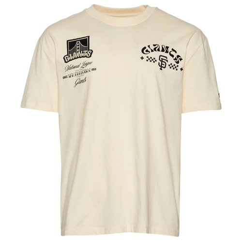 MENS - Pro Standard Giants Wavy Pro Drop Shoulder FC T-Shirt - Tan