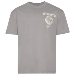 Men's - Pro Standard Giants Blueprint Pro Drop Shoulder FC T-Shirt - Silver