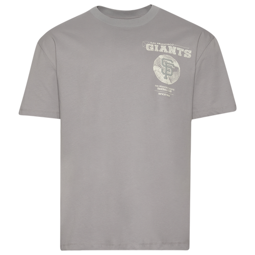MENS - Pro Standard Giants Blueprint Pro Drop Shoulder FC T-Shirt - Silver