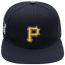 Pro Standard MLB Logo Snapback Hat - Men's Black/Silver