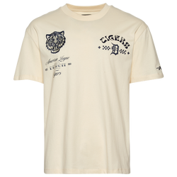 Men's - Pro Standard Tigers Wavy Pro Drop Shoulder FC T-Shirt - Tan