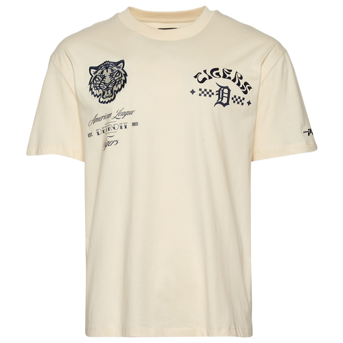 MENS - Pro Standard Tigers Wavy Pro Drop Shoulder FC T-Shirt - Tan