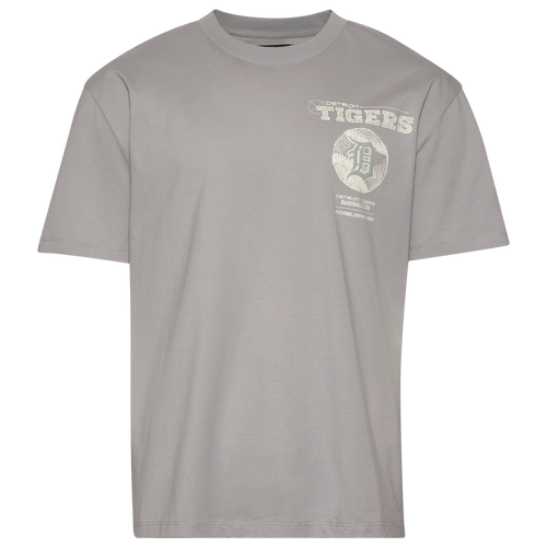 MENS - Pro Standard Tigers Blueprint Pro Drop Shoulder FC T-Shirt - Silver