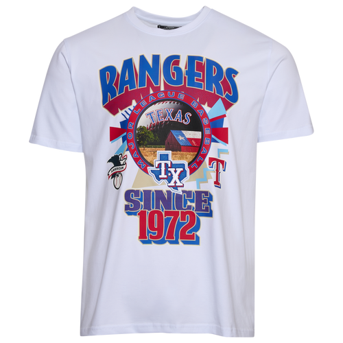 MENS - Pro Standard Texas Rangers Deco SJ T-Shirt - Fc White/Multi