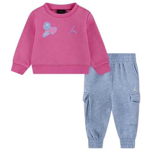 Jordan Girls Infant   Blue Jean & Bling Pants Set In Pink