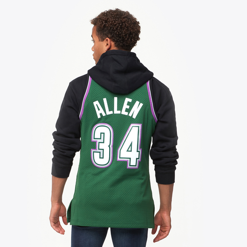 

Mitchell & Ness Mens Ray Allen Mitchell & Ness Bucks Swingman Jersey - Mens Green Size S