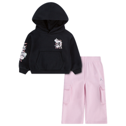 Girls' Infant - Jordan Cargo Pants Set - Black/Pink