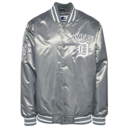 Men's - Starter x Ty Mopkins MLB Satin Jacket - Silver/Multi