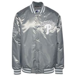 Men's - Starter x Ty Mopkins MLB Satin Jacket - Silver/Multi