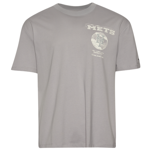 MENS - Pro Standard Mets Blueprint Pro Drop Shoulder FC T-Shirt - Silver