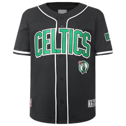 Boys' Grade School - Pro Standard Boston Celtics Classic Mesh Button Down Shirt - Black