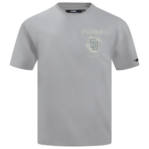 MENS - Pro Standard Padres Blueprint Pro Drop Shoulder FC T-Shirt - Silver